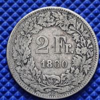 2 Francs Suisse 1860