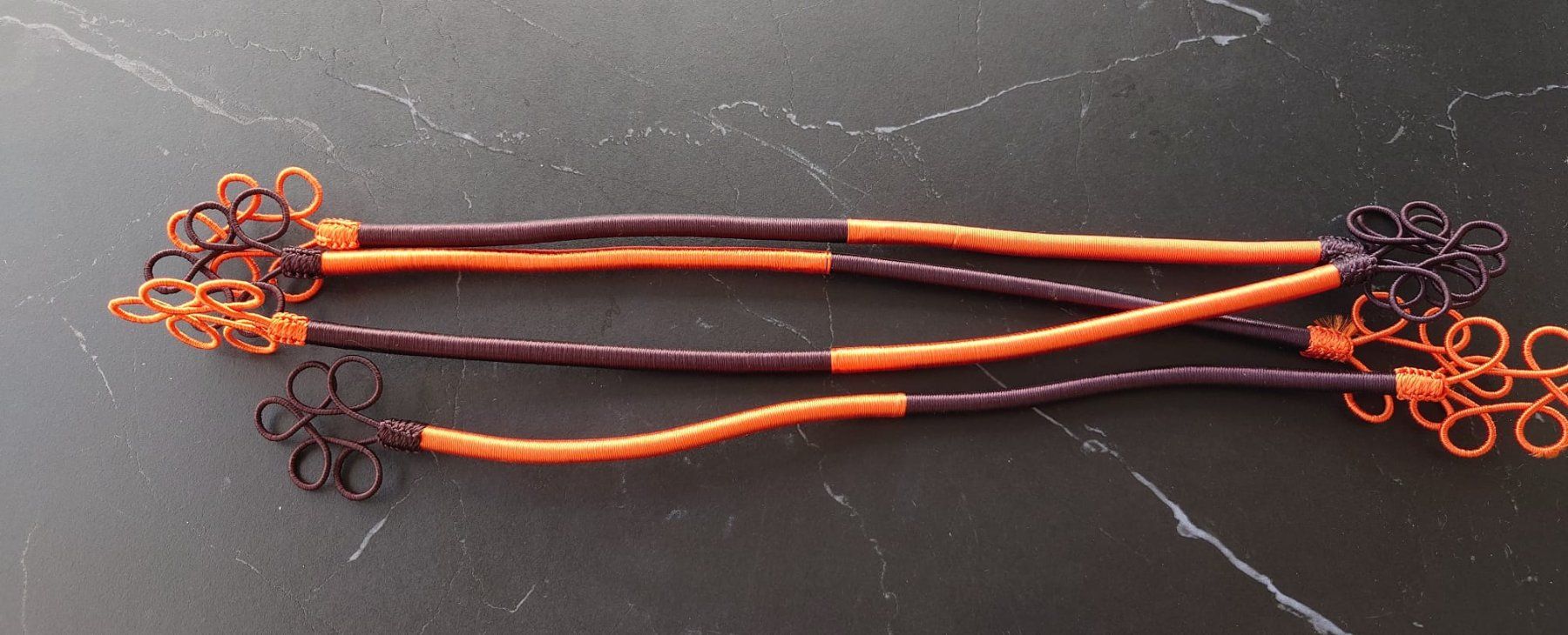 Tutte le decorazioni: 4 Originelle ServiettenHalter Orange-Braun – Usato da Neuhausen venduto da MonoCeros 6