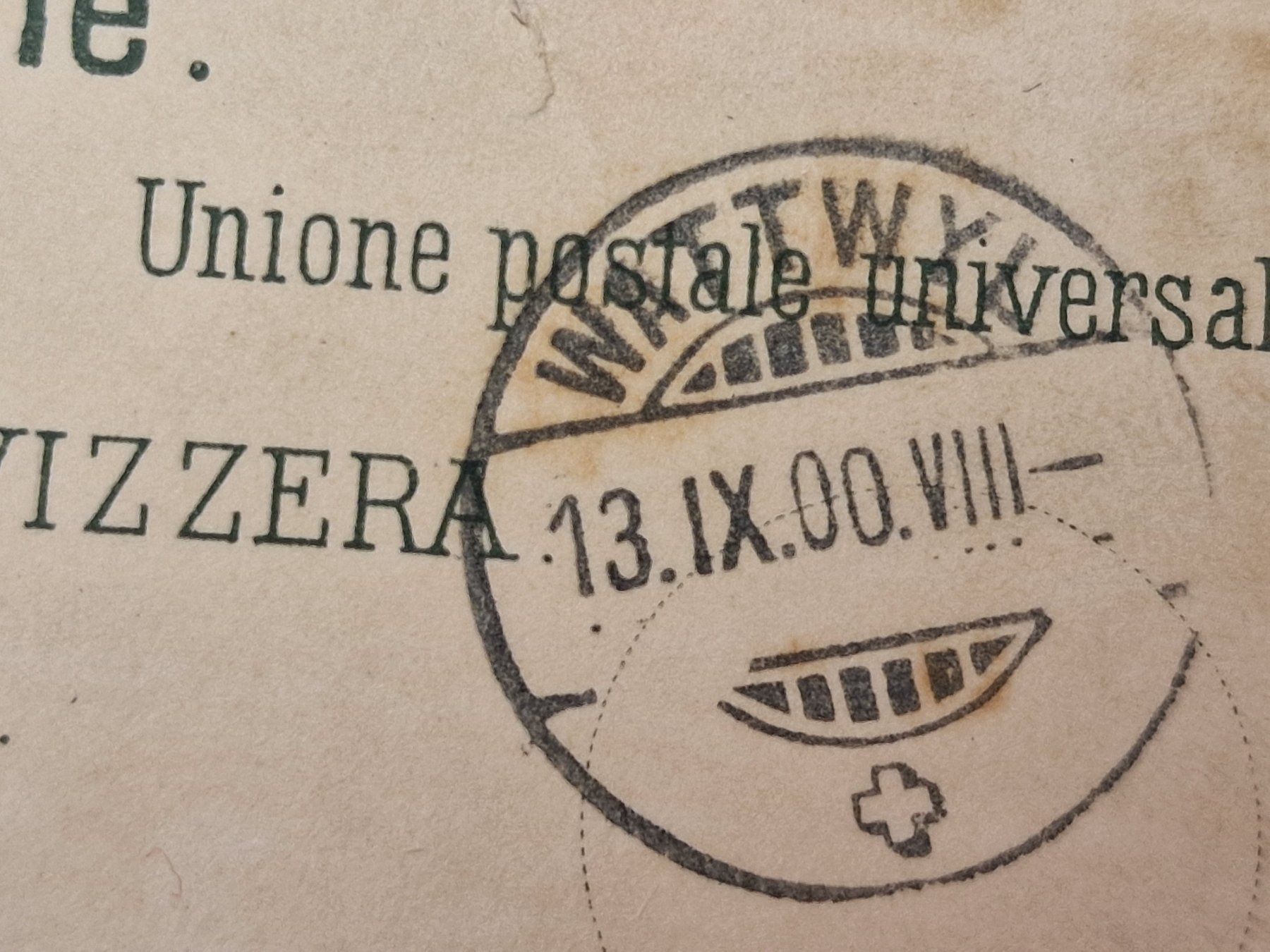 Tutti i francobolli: CH Lithographie WATTWYL 13.9.1900 mit Feldpoststempel – Usato da Aesch LU venduto da briefmarken.uray 4
