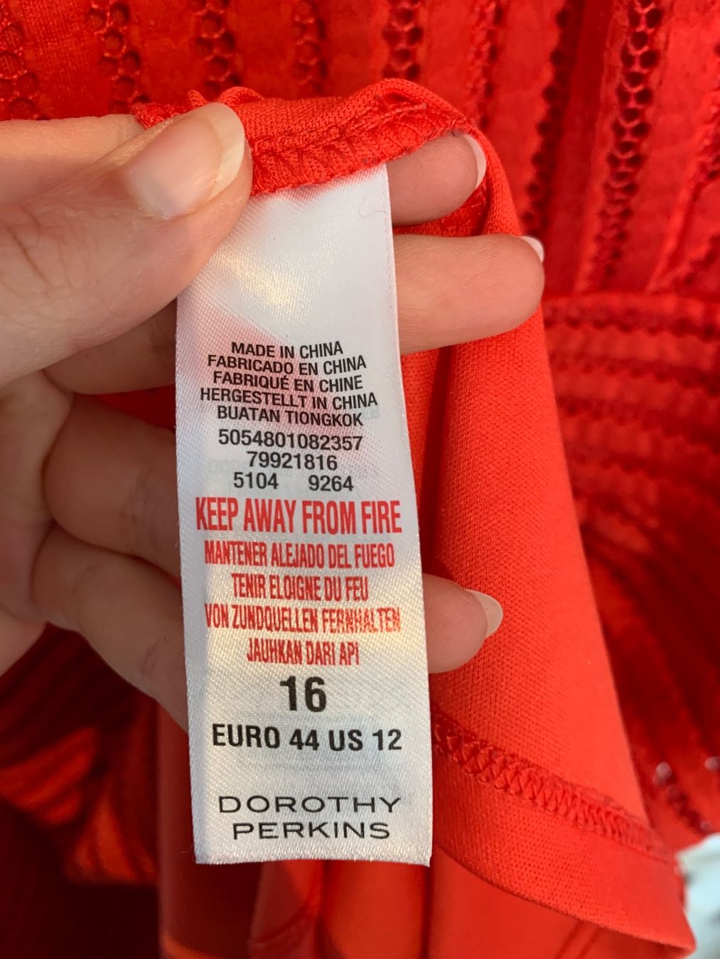 Dorothy Perkins Kleider: Dorothy Perkins Kleid rot Gr. M / L – Gebraucht aus Fislisbach von KolibriSecondhand 9