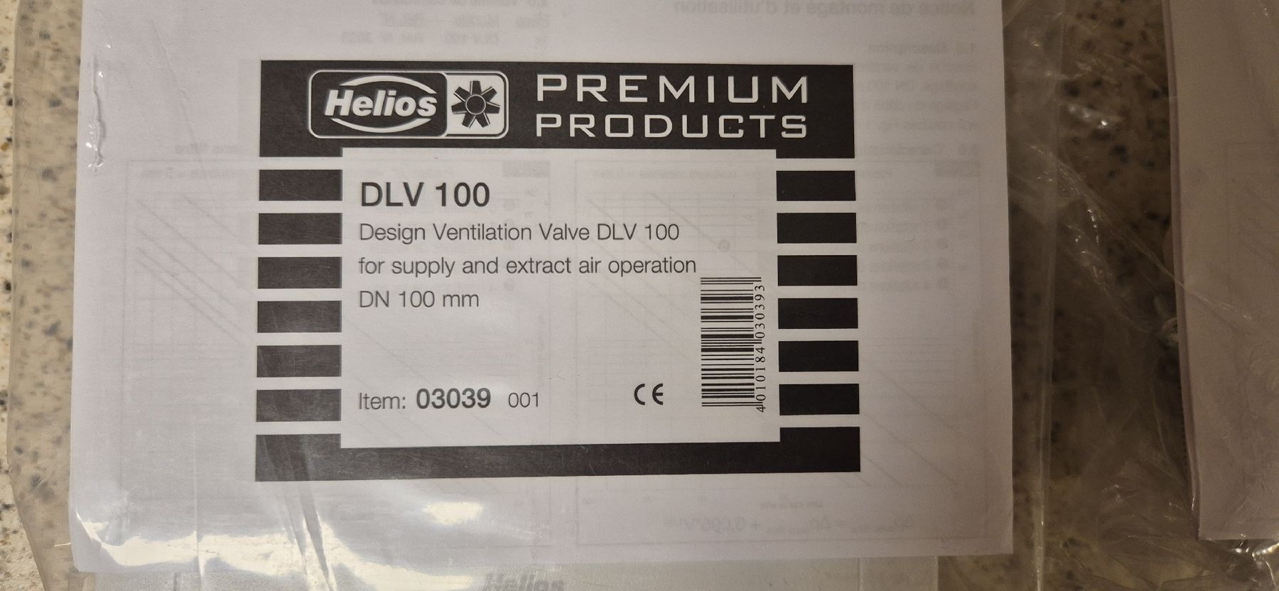 Ferramenta: 2x Valves de Ventilation Helios DLV 100 nueves – Nuovo e nell'imballaggio originale da Meyrin venduto da Jogch