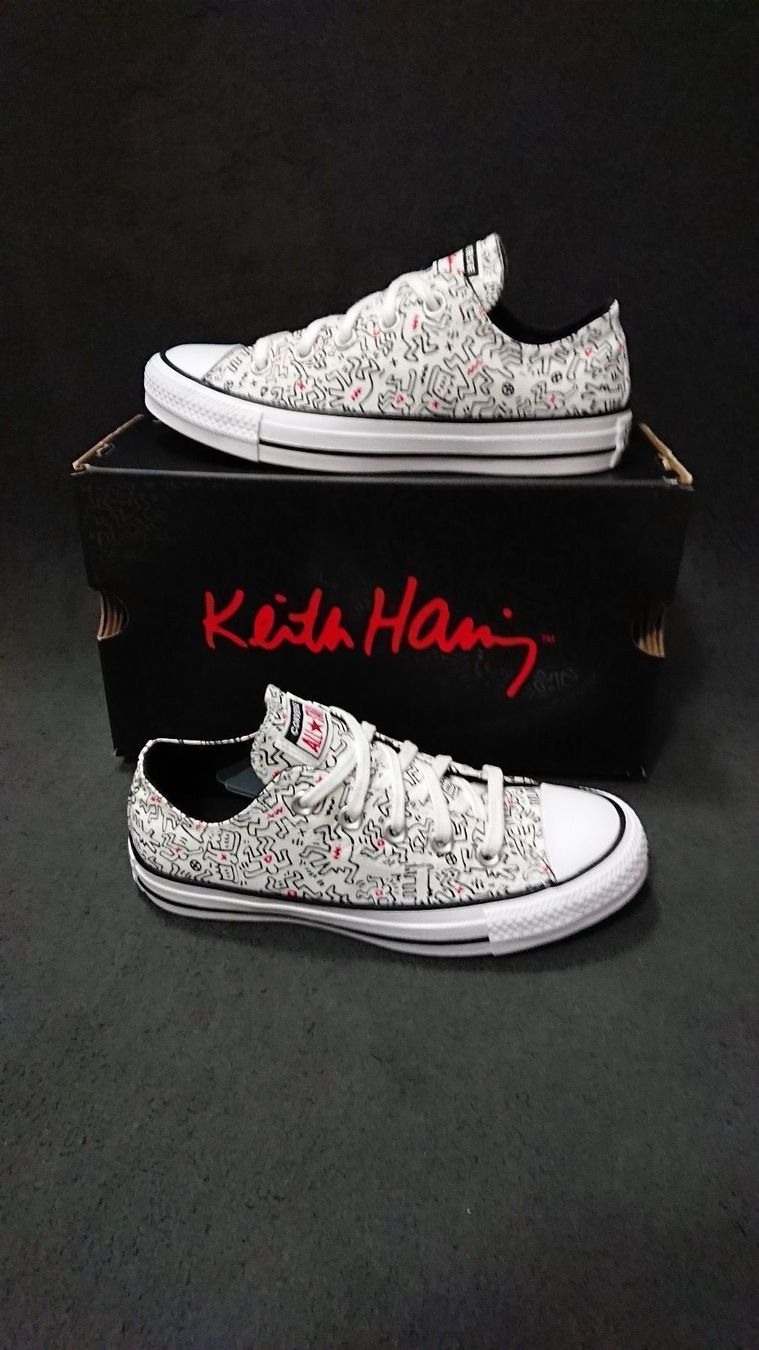 Converse Scarpe da uomo: CONVERSE OX KEITH HARING            Gr. 37.5 / 24 cm – Nuovo e nell'imballaggio originale da Zürich venduto da LIQUIDATOR.CP 1
