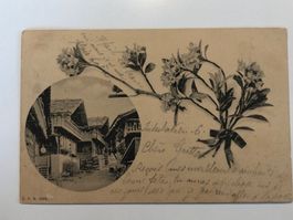 antike LITHO Werbekarte W. Sandoz NE