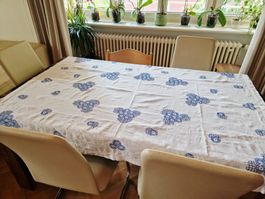 Letzte Chance - Tischdecke mit schöner Stickerei Handarbeit