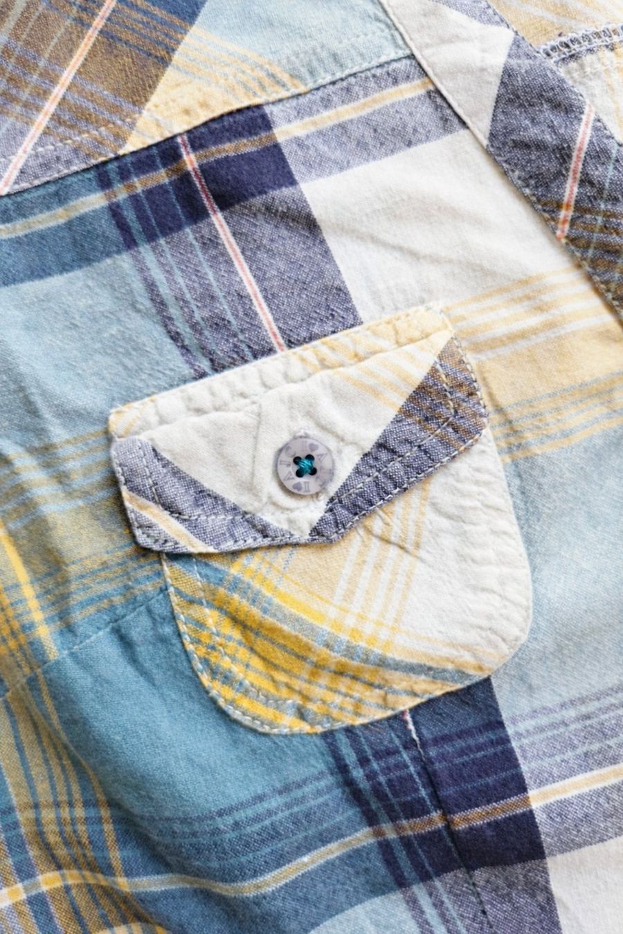 Camicette: Damen Hemdbluse Kariert Blau Gelb – Nuovo (secondo la descrizione) da Fully venduto da VaneaSelection 4