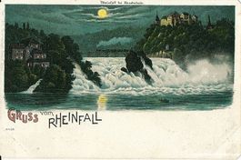 Schaffhausen - METZ Mondscheinlitho c1900