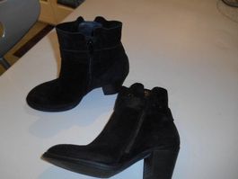 Paul Green STIEFELETTEN Schuhe Gr.36 LEDER BOOTS schwarz