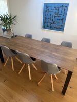 Esszimmer Stühle 6x - Eiche / Polster