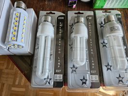 STAR 1x 7W=35W + 1x 11W=55W + 1x 20W=100W + 3x 8W 44 LED Neu