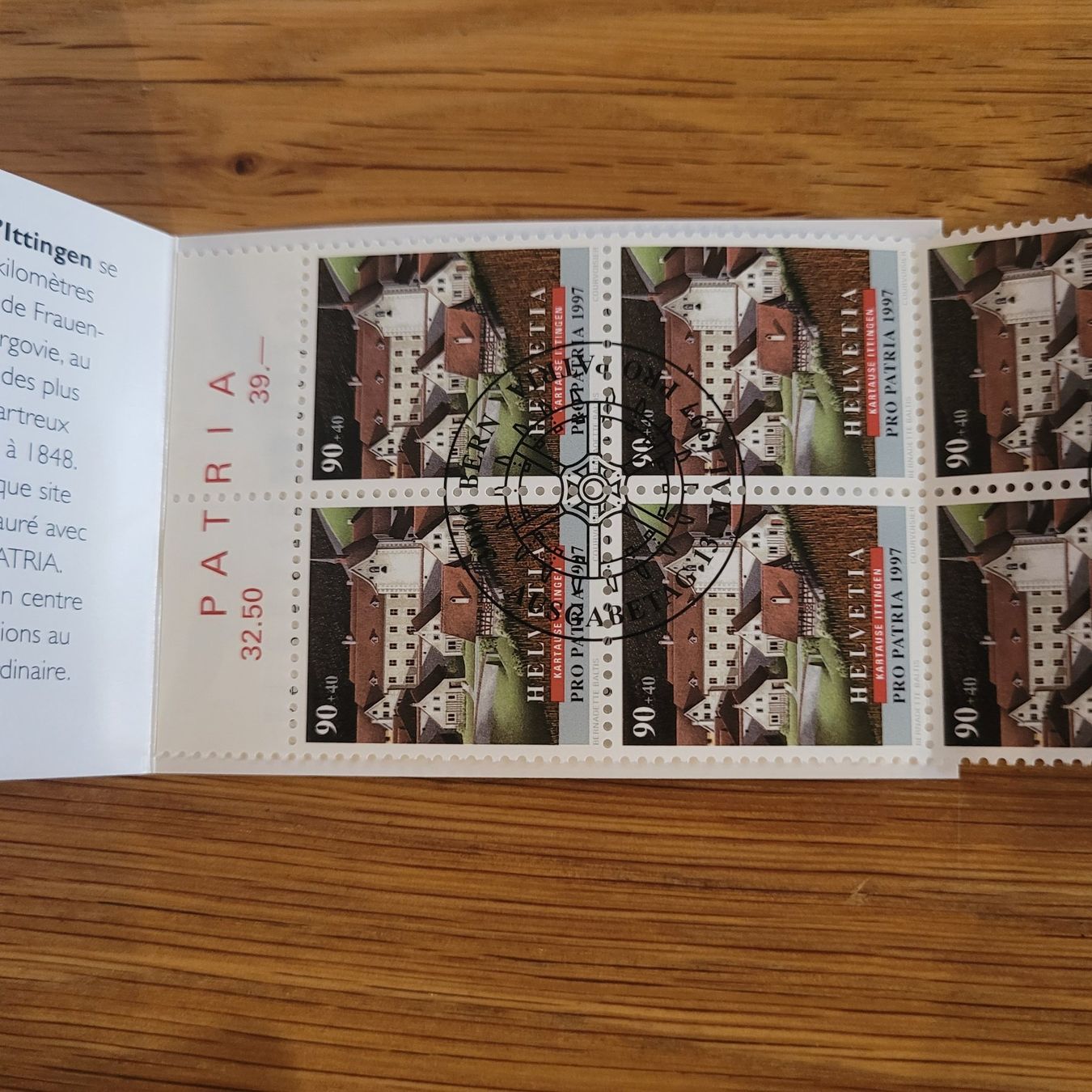 Alle Briefmarken: Markenheftchen Carnet De Timbre pro Patria 1997 – Gebraucht aus Biel/Bienne von Destockweb 3