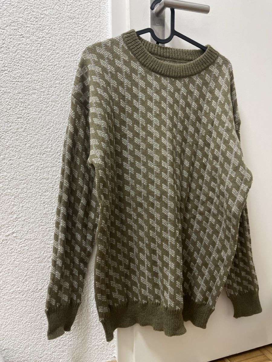 Maglioni & Felpe: Strickpullover, Olivgrün gemustert, Top Zustand, Grösse L – Nuovo (secondo la descrizione) da Zuchwil venduto da matsinho 1