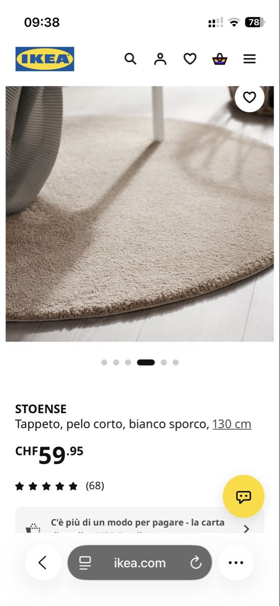 Tappeti: STOENSE D 130 ikea – Nuovo (secondo la descrizione) da Dübendorf venduto da ricki_347 1