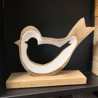 Vogel / Bird auf Sockel zum stellen gross