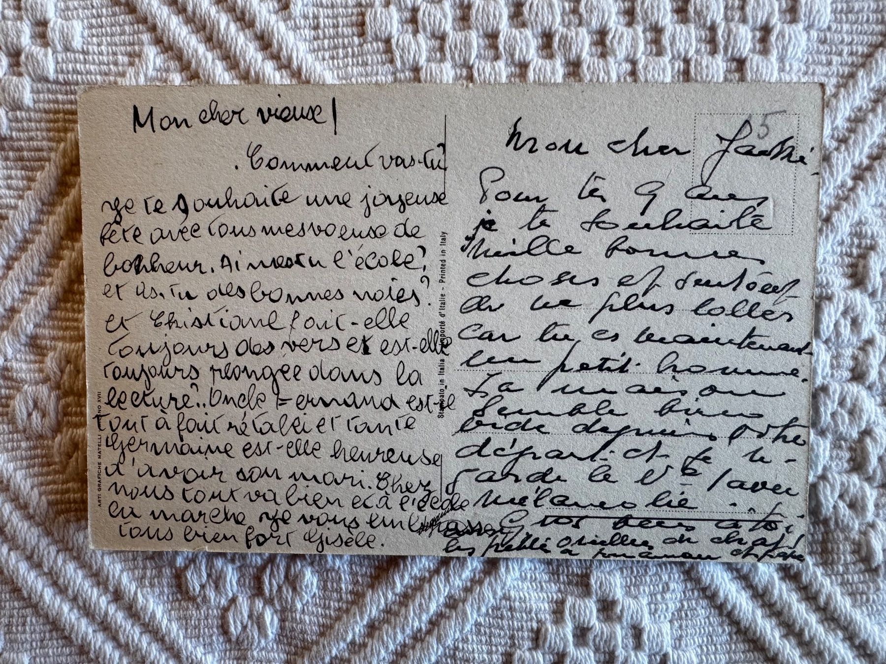 Cartoline postali: Ansichtskarte, Heureux Anniversaire, ungelaufen – Usato da Vellerat venduto da joromaur 1