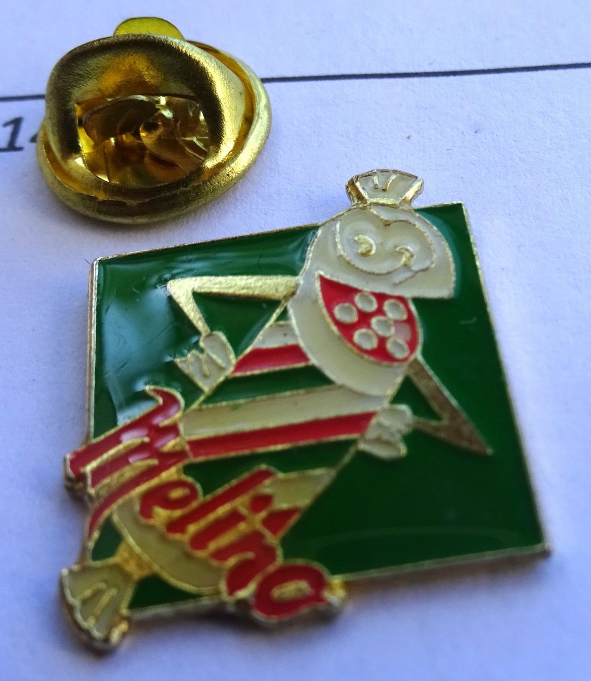 Placchette & Badge: Pin Salami  MELINO – Usato da Utzenstorf venduto da BUtter81