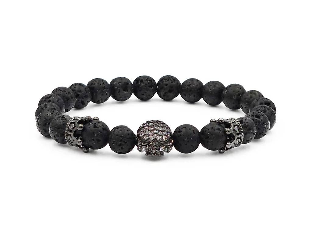 Armbänder & -reifen: Perlenarmband Skull (Neu!) – Neu und originalverpackt aus Arbon von Melonie