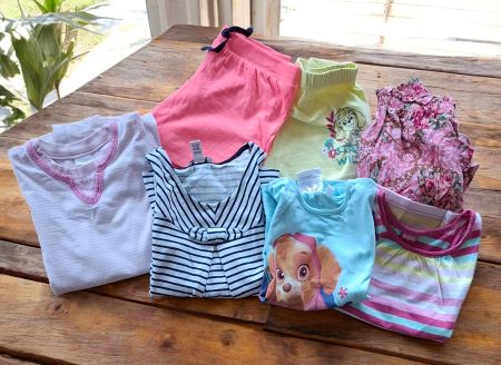 155 – 7 pièces fille (Paw Patrol, Okaïdi…) 110-116 (4-7 ans)
