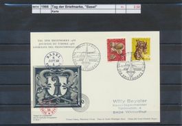 1966 Tag der Briefmarke, "Basel", Karte