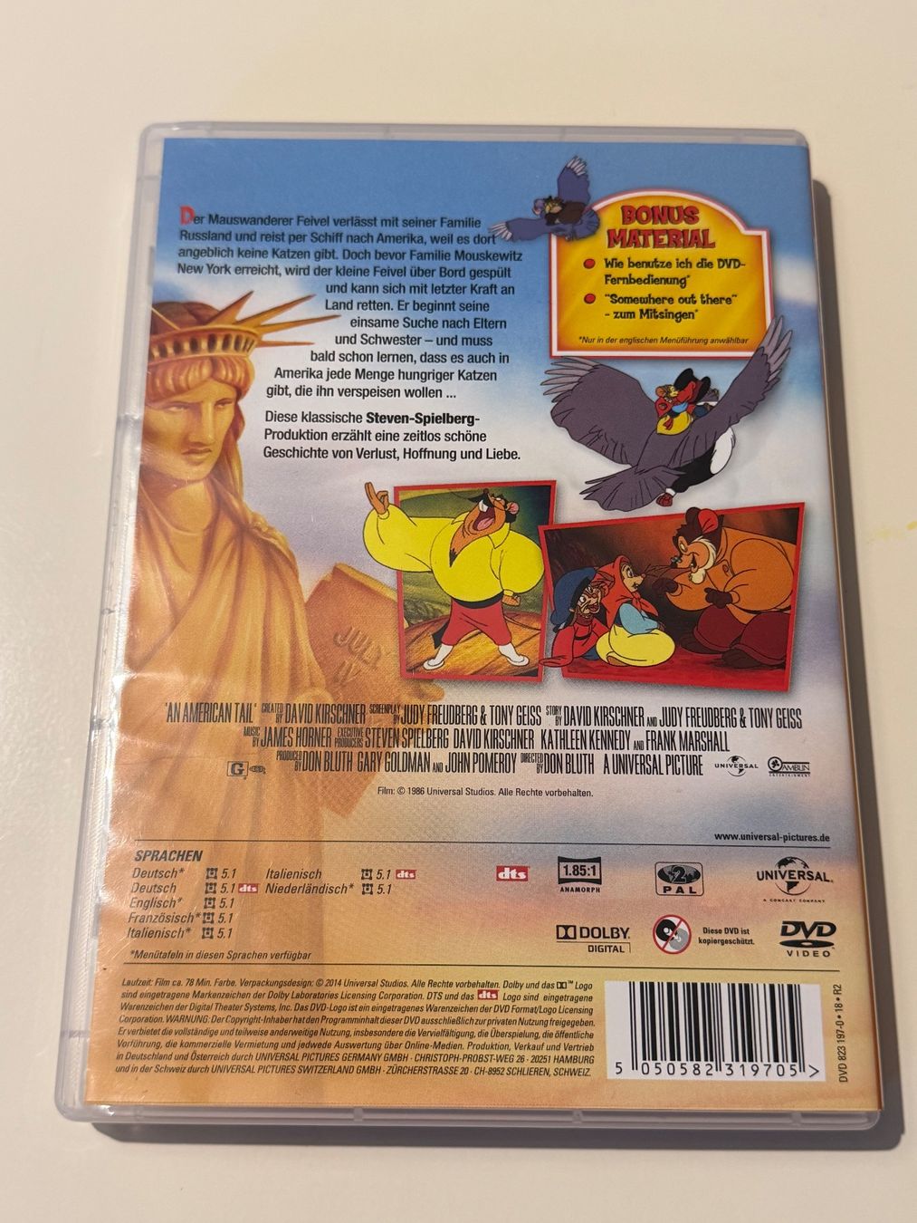 Tutti i DVDs: Feivel der Mauswanderer DVD – Usato da Altstätten SG venduto da sheamus 1