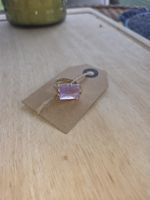 Bague vintage avec pierre rose - Style unique garanti!