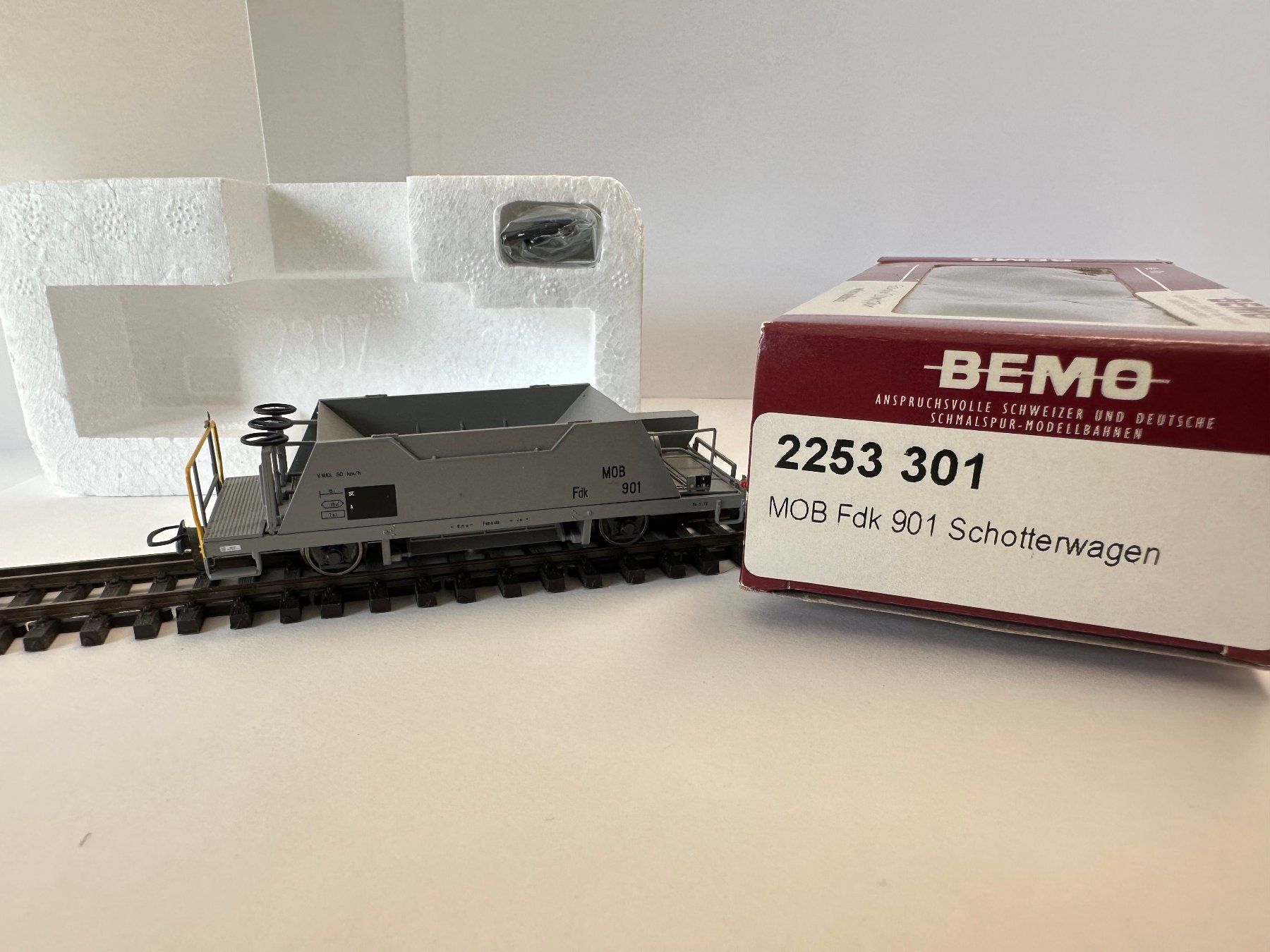 Bemo Modelleisenbahnen: Bemo - MOB Fdk 901 - Schotterwagen – Neu und originalverpackt aus Domat/Ems von mmx4001 2