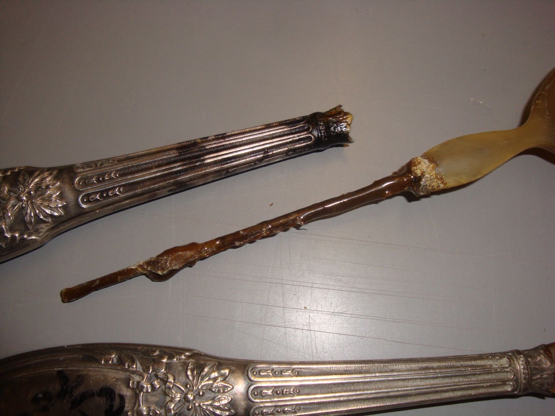 Set di posate: antikes Salatbesteck, zweiteilig – Usato da häusernmoos venduto da buc_8ftk 1