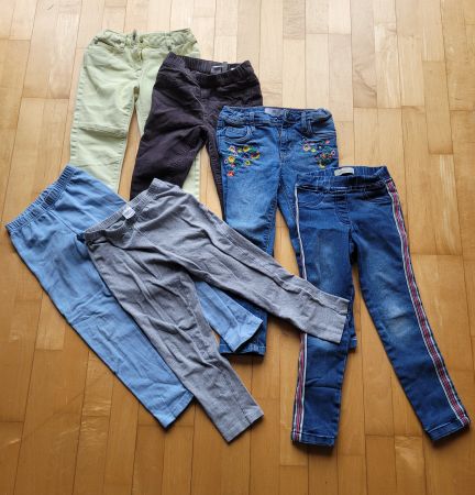 6 Hosen Mädchen Gr.110