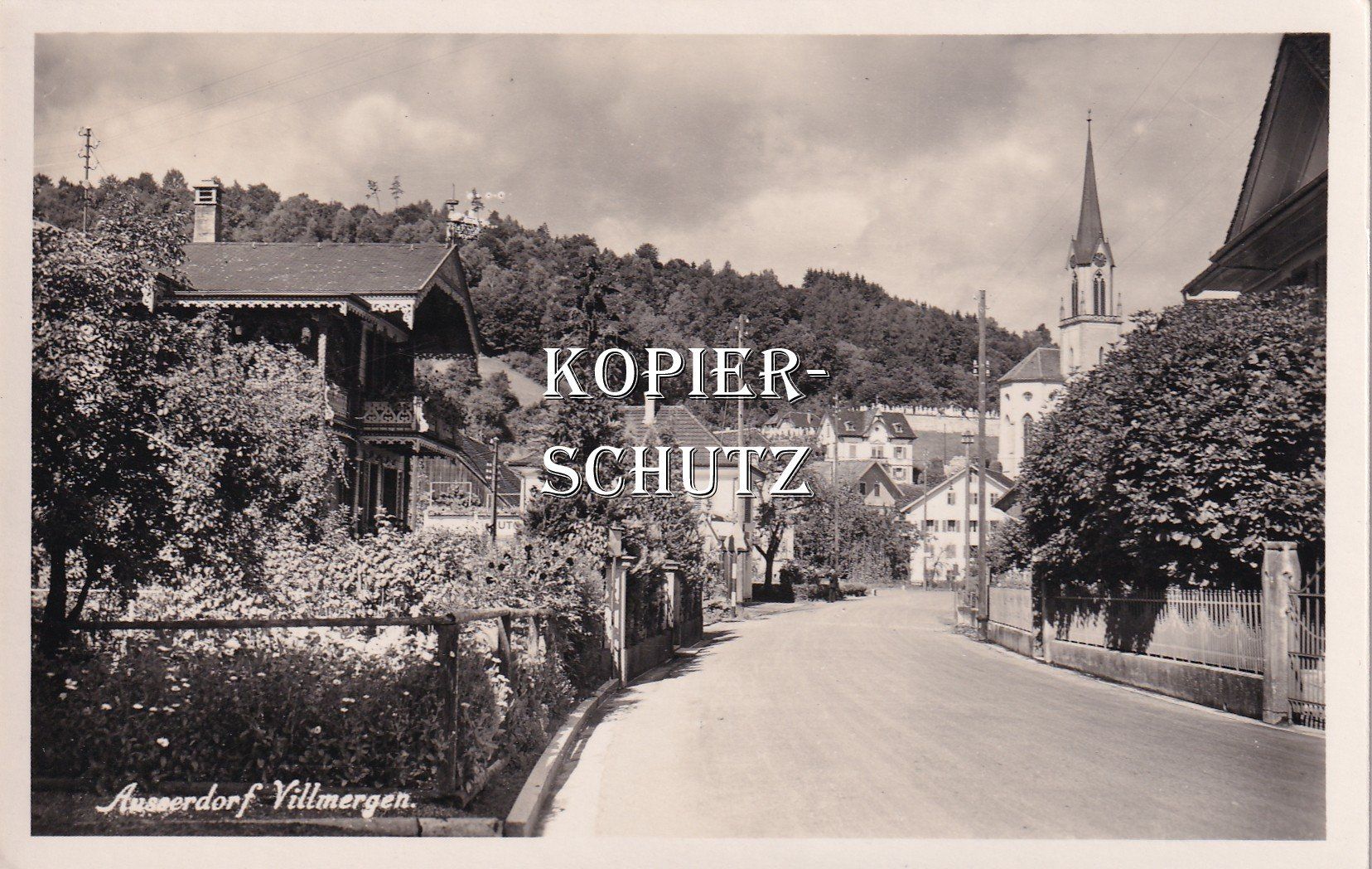 Cartoline postali: Villmergen - Ausserdorf /bc – Usato da Hombrechtikon venduto da Rudolf07