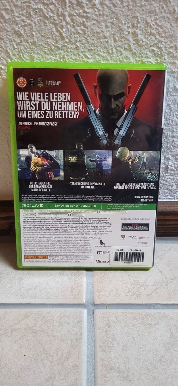 Microsoft Spiele: Xbox 360 Spiel - Hitman Absolution – Gebraucht aus Münsingen von Heroism2010 1