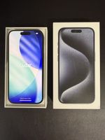 iPhone 15 Pro 256 GB Titanio Blu, batteria 82%, con scatola