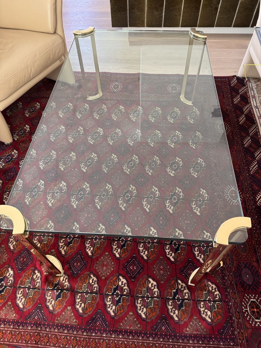 Gläser: Couchtisch Glas Messing Gestell moderner Stil gebraucht – Gebraucht aus Birmensdorf ZH von DinoC13 1