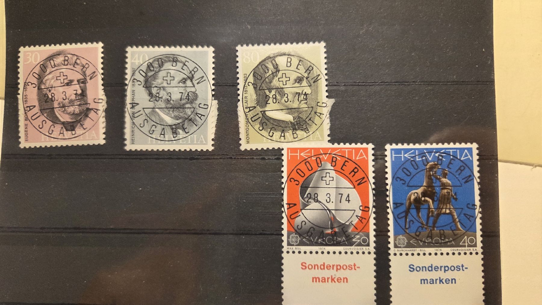 Alle Briefmarken: 1974 ET Vollstempel – Gebraucht aus Arni AG von Moth68