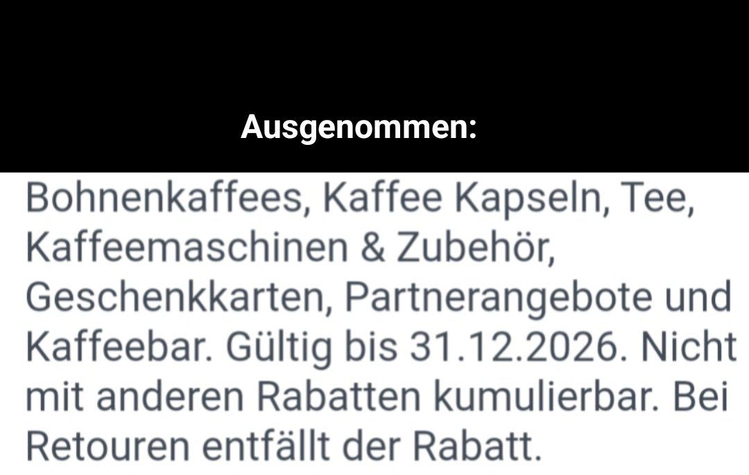 Tchibo Buoni: 15% Rabatt bei Tchibo + 20% Rabatt auf Kaffeebohnen – Nuovo e nell'imballaggio originale da Köniz venduto da Gamecollect 1