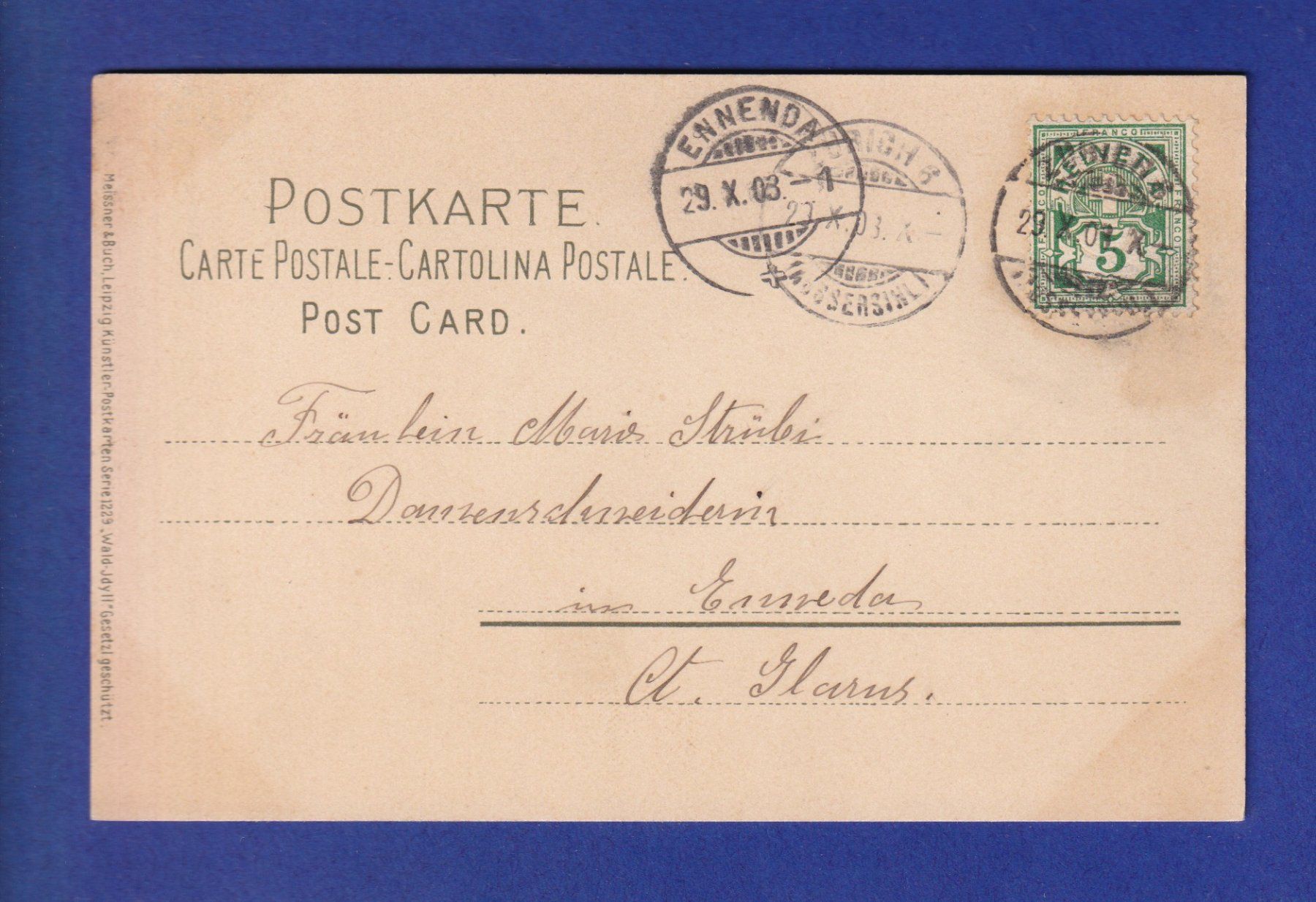 Cartoline postali: CERF et BICHE – Usato da Pully venduto da nicecards-shop 1
