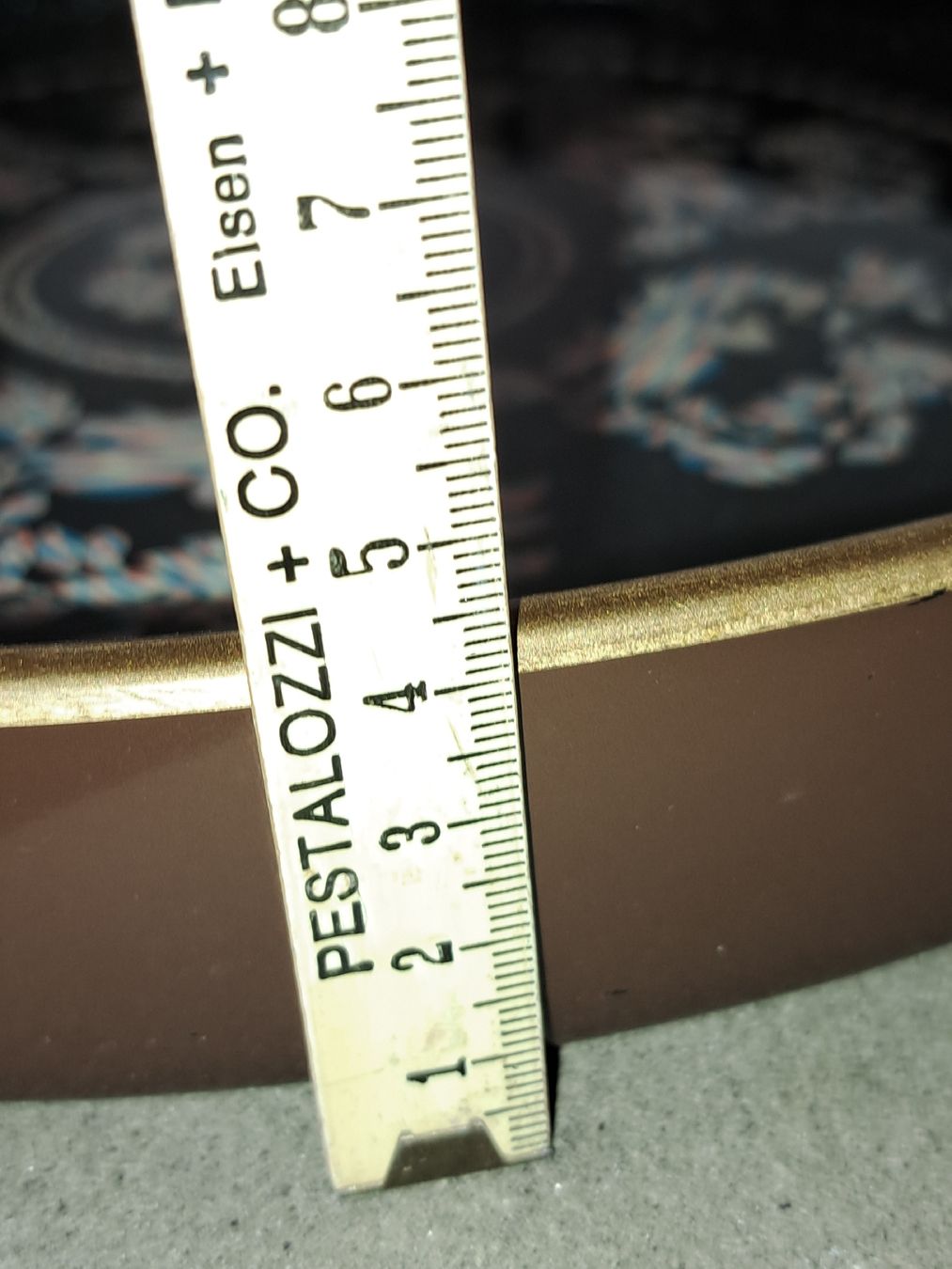 Piatti di portata: Antikes Tablett/Serviertablett mit Dekor Ø 32cm! – Usato da Kölliken venduto da Upcycling-by-Mc-TAM 6