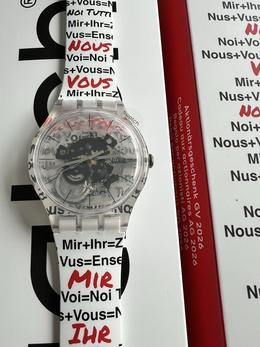 Swatch Orologi: Swatch Aktionärsuhr 2026 – Nuovo e nell'imballaggio originale da Oberwil BL venduto da sab_rui 1