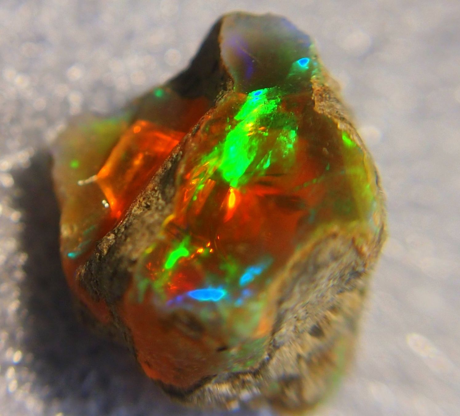 Pietre preziose: 28,5 ct. TOP funkelnder FEUEROPAL! – Nuovo e nell'imballaggio originale da Reinach BL venduto da Marcopal 7