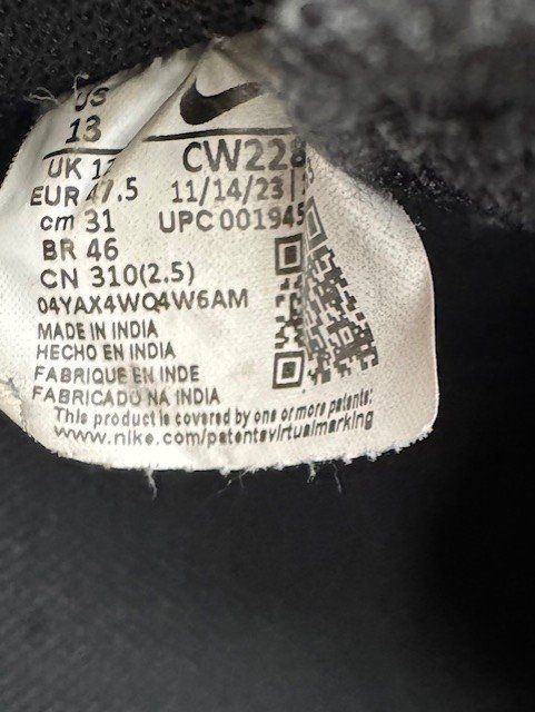 Nike Scarpe da uomo: Nike Air Force 1 Low Triple Black – Grösse EU 47.5 / US 13 – Usato da St Gallen venduto da buschpilot 3