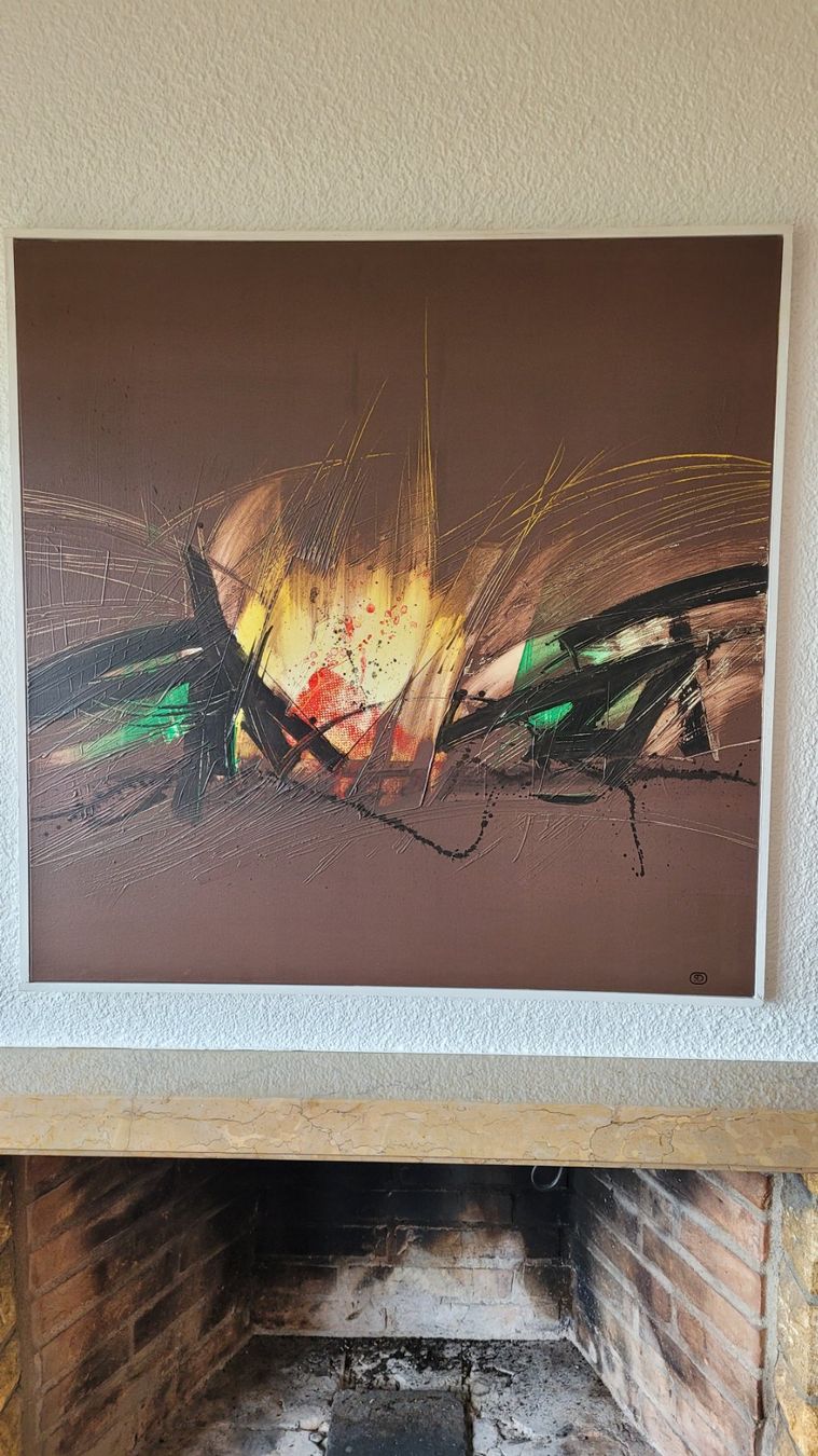 Gemälde: Tableau abstrait  -  D. Rupp – Gebraucht aus Auvernier von Perchette1