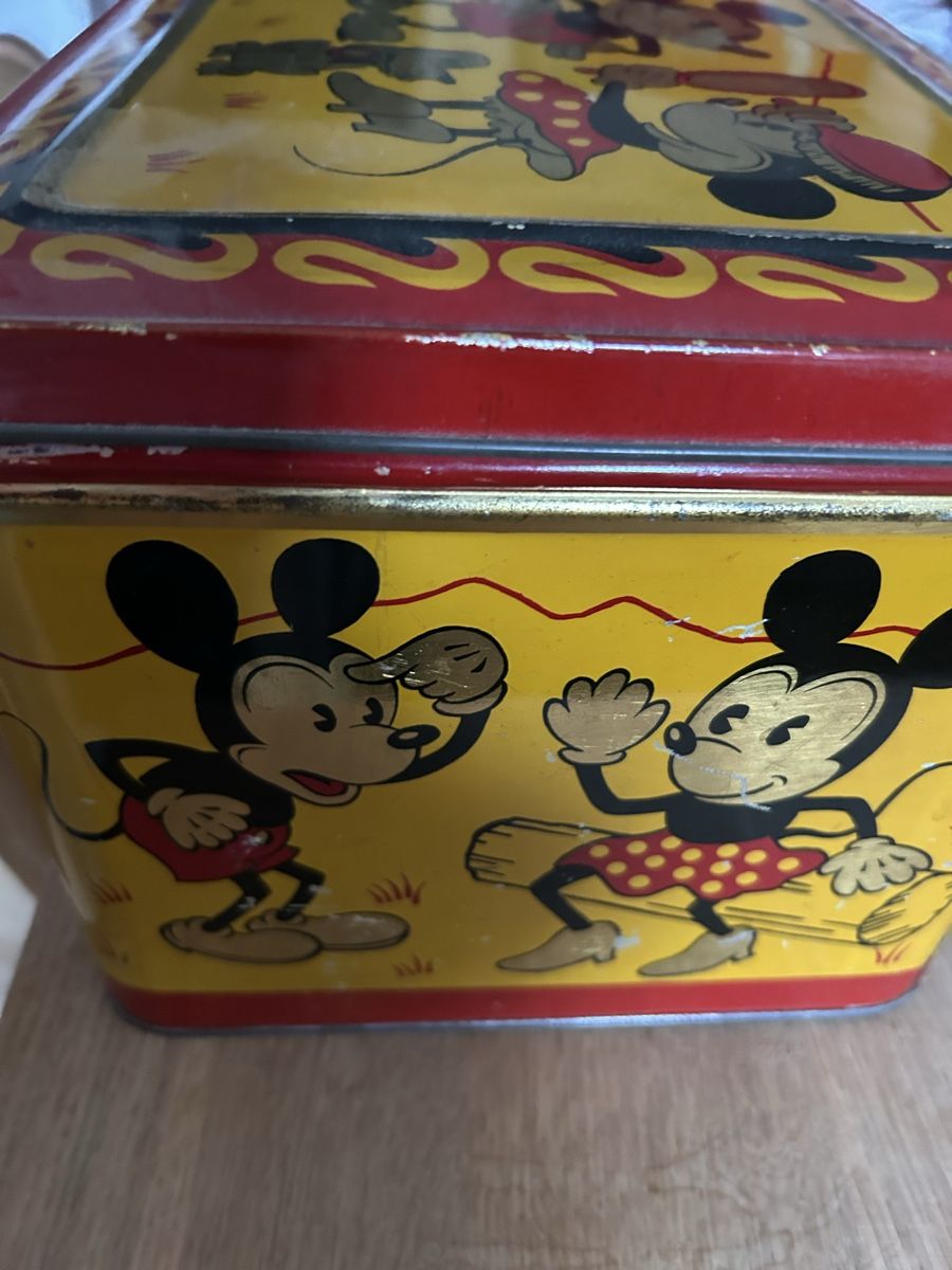 Barattoli: antike, rare Blechdose Disch Mickey Mouse – Usato da Niederwil SO venduto da Hummeln_im_Hintern 1