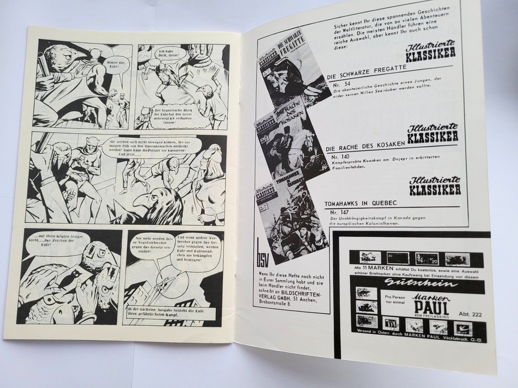 Fumetti: Die Eule Nr.1 (Sammlerausgabe) – Usato da Schöftland venduto da huair 2