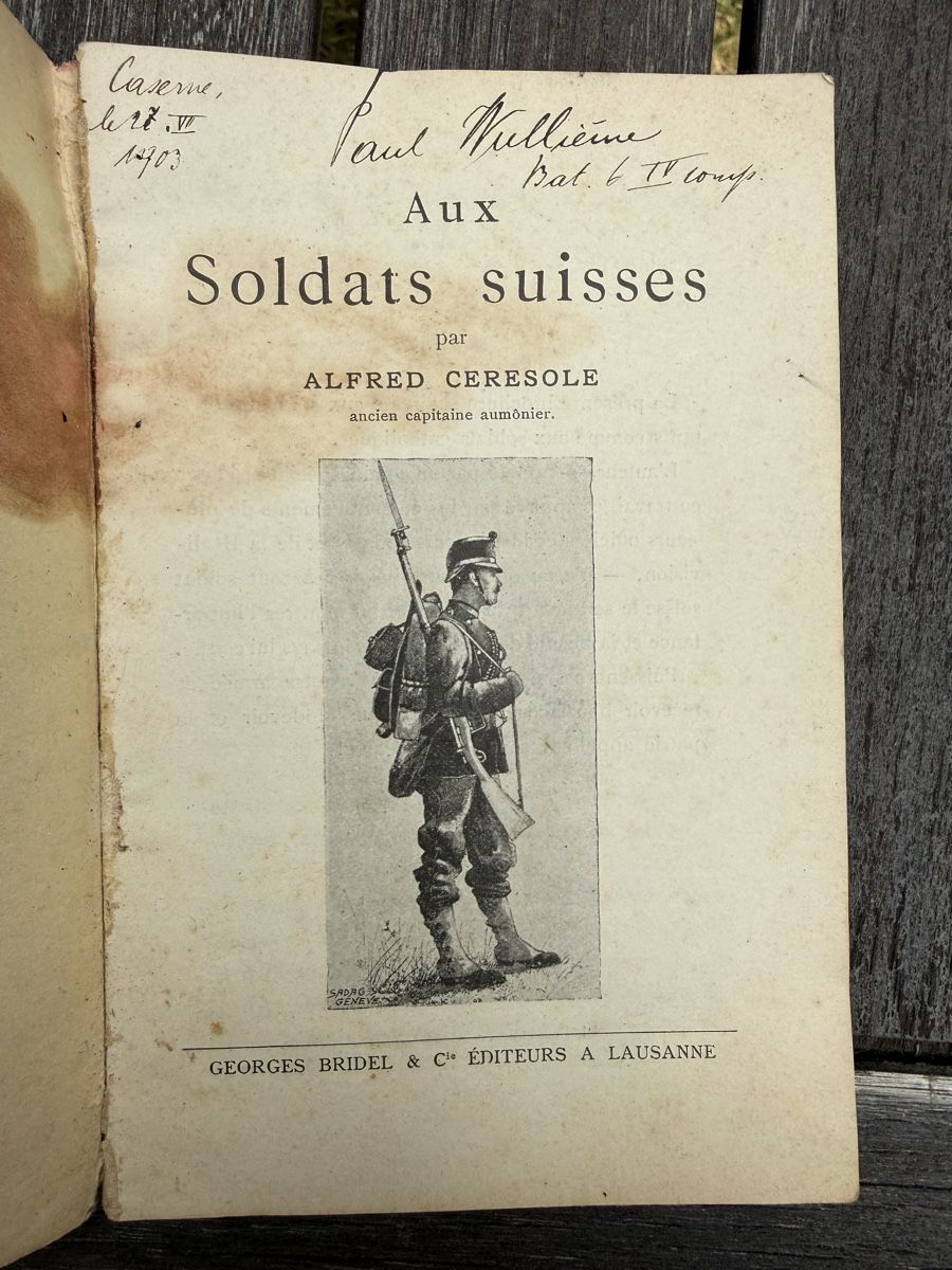 Livres: Brochure Aux Soldats Suisses – D'occasion à Fribourg par Ardoffel 2