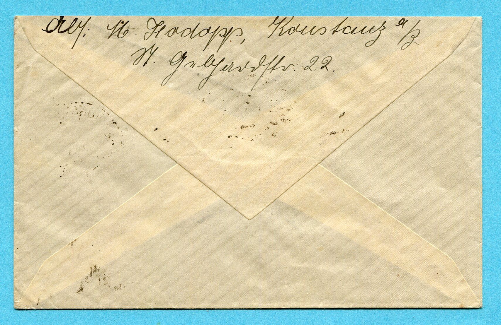Tutti i francobolli: Feldpostbrief von Konstanz 1918 – Usato da Opfikon venduto da Prophila 1