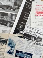 Peugeot - 5 Alte Werbungen / Anciennes publicités 1958/65