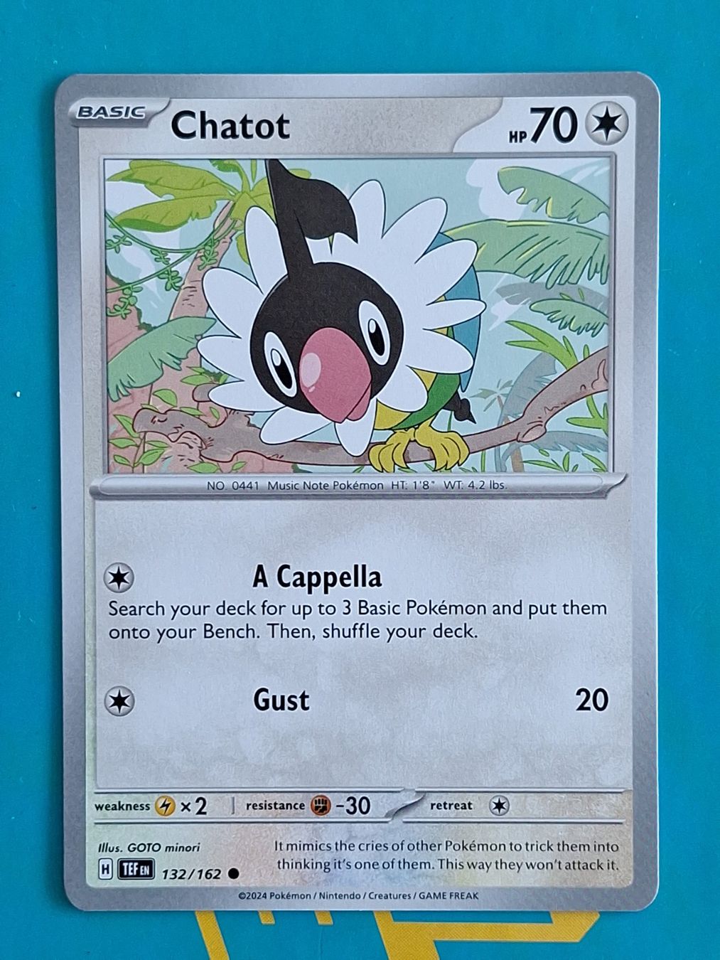 Pokémon Carte collezionabili: Chatot - Temporal Forces Pokemon - #7.1 – Usato da Altstätten SG venduto da GGsGameshop