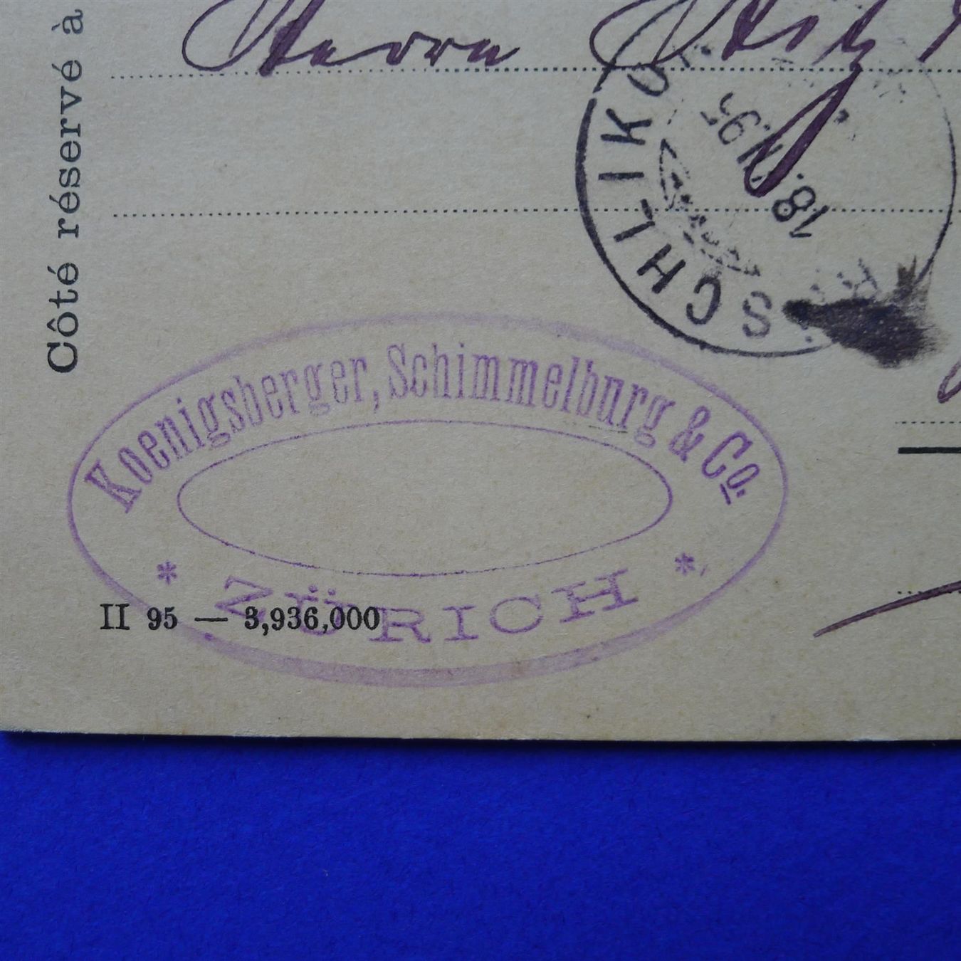 Tutti i francobolli: POSTKARTE MIT PERFIN! SELTEN! – Usato da Ebikon venduto da SilvioFreund 2