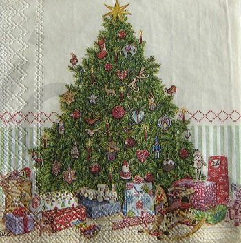 Servietten: Serviette christbaum (w383) 3Stk. – Neu (gemäss Beschreibung) aus Schlatt TG von kreativ-atelier