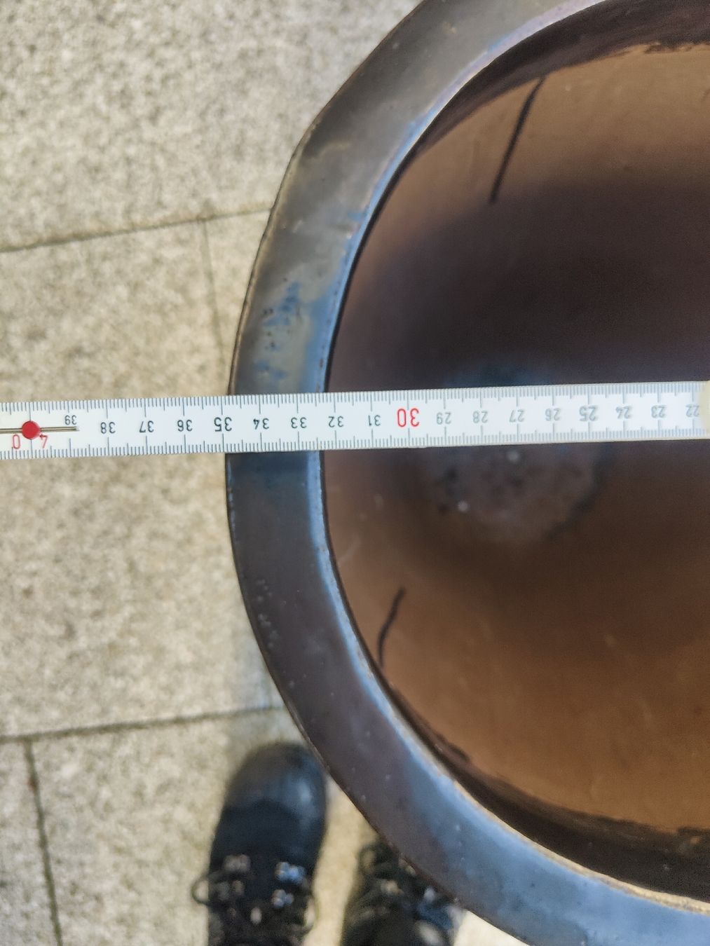 Pentole: Grosser Pflanztopf, Topf, Gartentopf, Durchmesser 36cm – Usato da Schlieren venduto da bingo33 5