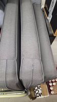 3x Outdoor Palettenkissen grau 120x80cm