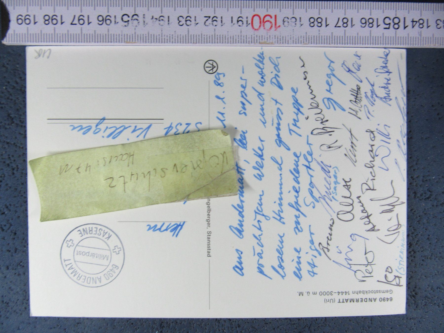 Cartoline postali: ANDERMATT URI AK BAHNEN – Usato da Ettingen venduto da Hausi4711 1